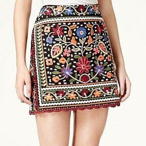 Fair child Vibrant Embroidered Mini Skirt